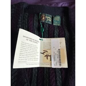 Bobby Jones Button-Front Sweater Vest- Made in Peru- Size L- NWT-VINTAGE